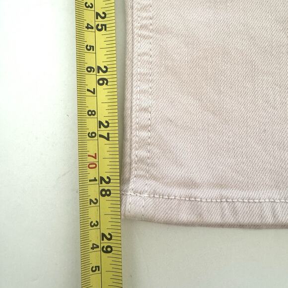 Mother Jeans Women’s The Dazzler Hover in Date Night Pale Peach Straight - Picture 11 of 12